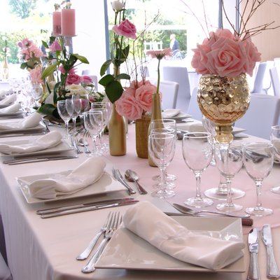 Mise en place mariage à Villa Blanche Dunkerque