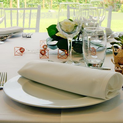 Mise en place mariage à Villa Blanche Dunkerque