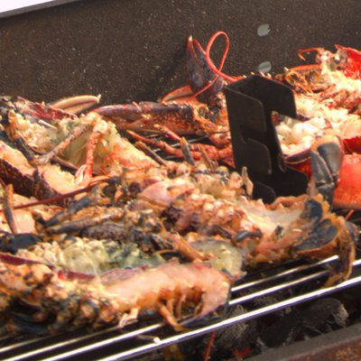 Homard au Barbecue à Villa Blanche